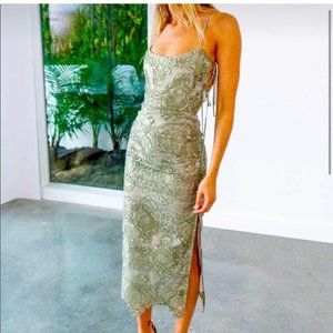 V. Chapman Sage Olivia Dress (Size 6)